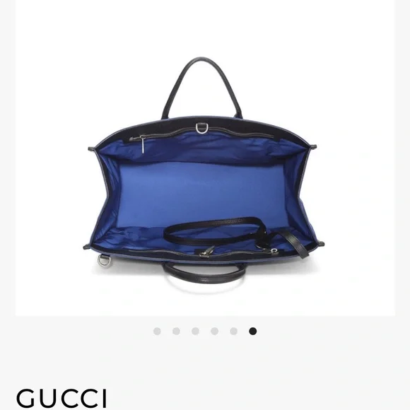 Gucci “Off the Grid” Royal Blue and Black Large Tote Authentication Included - Picture 5 of 5